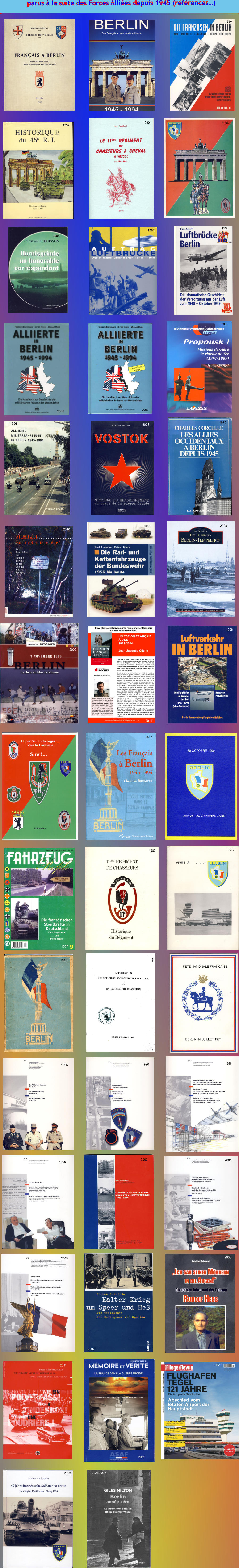 parus � la suite des Forces Alli�es depuis 1945 (r�f�rences�) FETE NATIONALE FRANCAISE BERLIN 14 JUILLET 1974 30 OCTOBRE 1990 DEPART DU GENERAL CANN 1995 1996 1998 1999 2002 2001 2003 1987 1977 1946 1994 1990 1994 2015 1996 2005 1998 1998 2008 2006 2007 1996 1999 2023 1976 2008 2020 2010 2008 1996 1997 2009 2014 2011 2007 2008 2019 Avril 2023